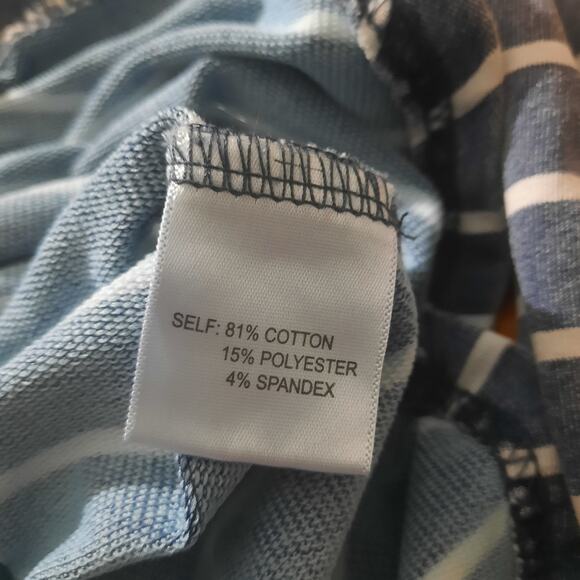 Jane + Delancey Womens Blue Denim Look With Long Sleeves Crewneck Size XL - Picture 5 of 7